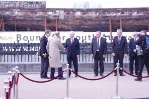 The arrival of HRH The Duke of Edinburgh