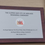 The renaming plaque as unveiled.